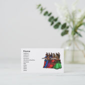 Bly Dancer Business Cards für Tribal Line Visitenkarte (Stehend Vorderseite)