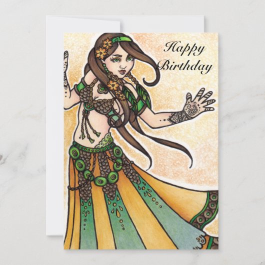 Bly Dancer Geburtstagskarten Feiertagskarte (Vorderseite)