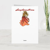 Bly Dancer Geburtstagskarten Karte (Rückseite)