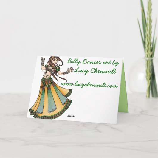 Bly Dancer Geburtstagskarten Karte (Rückseite)