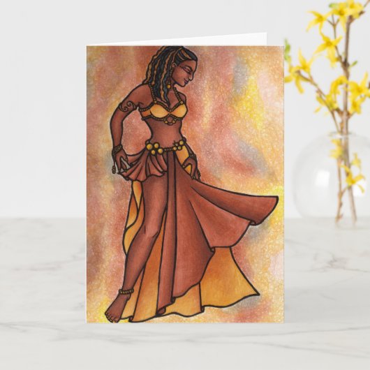 Bly Dancer Geburtstagskarten Karte (Gelbe Blume)