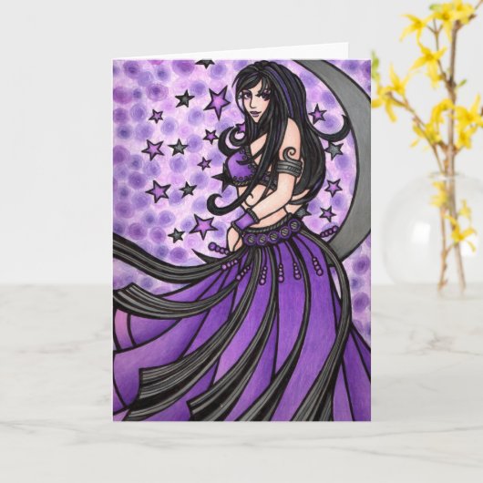 Bly Dancer Geburtstagskarten Karte (Gelbe Blume)