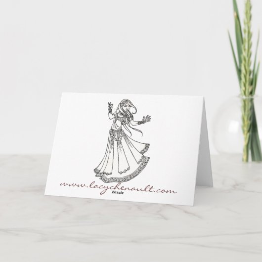 Bly Dancer Geburtstagskarten Karte (Rückseite)