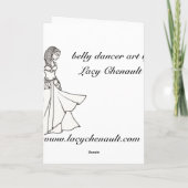 Bly Dancer Geburtstagskarten Karte (Rückseite)
