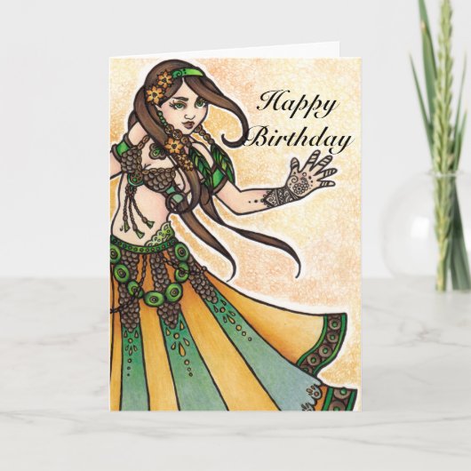 Bly Dancer Geburtstagskarten Karte (Vorderseite)