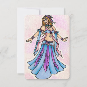 Bly Dancer Geburtstagskarten Mitteilungskarte