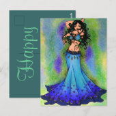 Bly Dancer Geburtstagskarten Postkarte (Vorne/Hinten)