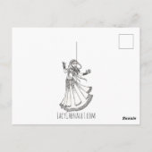 Bly Dancer Geburtstagskarten Postkarte (Rückseite)