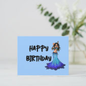 Bly Dancer Geburtstagskarten Postkarte (Stehend Vorderseite)