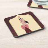 Bly Dancer Middle Eastern Tänzerin Getränkeuntersetzer (Linke Seite)