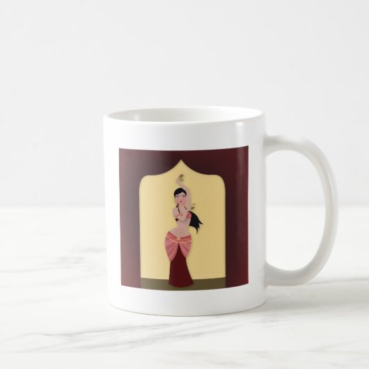 Bly Dancer Middle Eastern Tänzerin Kaffeetasse (Rechts)