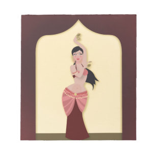 Bly Dancer Middle Eastern Tänzerin Notizblock