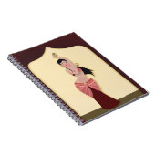 Bly Dancer Middle Eastern Tänzerin Notizblock (Rechte Seite)