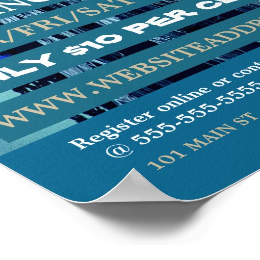 Bly Dancer, Tanzlei Werbung Poster (Ecke)