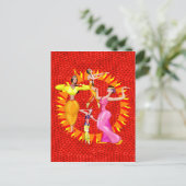 Bly Dancers Postkarte (Stehend Vorderseite)