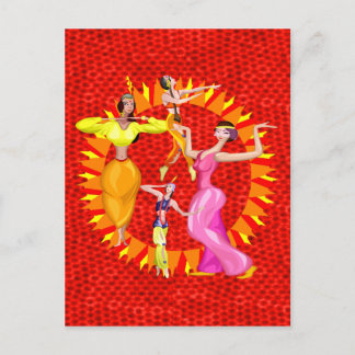 Bly Dancers Postkarte