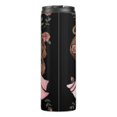 Bly Dancers Rose Pink Mauve Rose Bly Tance Thermosbecher (Rückseite)