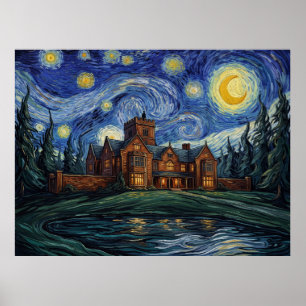 Bly Manor Haunting Netflix Gothic Sternenhimmel Poster