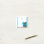 Bly Phant Blue Post-it Klebezettel (Auf Schreibtisch)