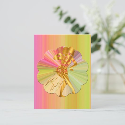 Bly Tance Postkarte (Stehend Vorderseite)