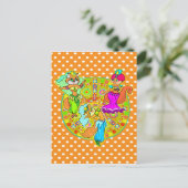 Bly Tancing Cats Postkarte (Stehend Vorderseite)