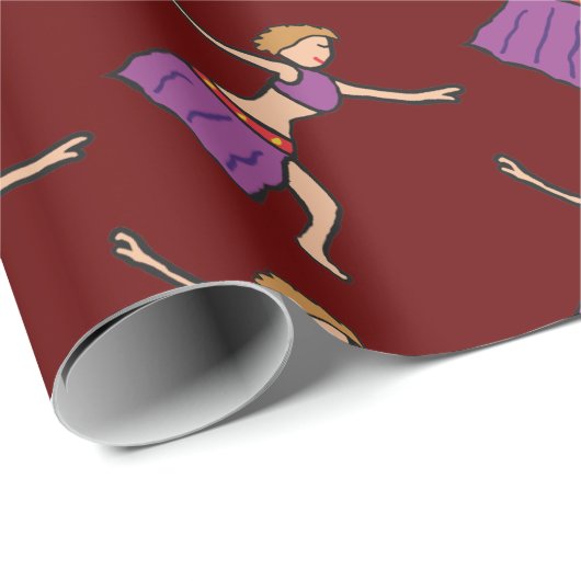 Bly Tancing Geschenkpapier (Rolleneckpunkt)