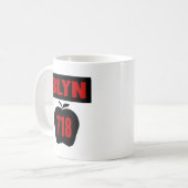 BLYN 718 Innere von großem Apple mit Fahne, Farbe Kaffeetasse (Vorderseite Links)