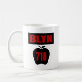 BLYN 718 Innere von großem Apple mit Fahne, Farbe Kaffeetasse (Links)
