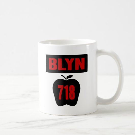 BLYN 718 Innere von großem Apple mit Fahne, Farbe Kaffeetasse (Rechts)