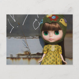 Blythe braun postkarte