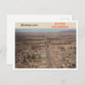 Blythe CA Greetings 1958 Retro Vintag Postkarte (Vorne/Hinten)