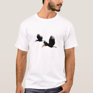 Blyths Hornbill-Vögel - sie Symbol der wahren T-Shirt