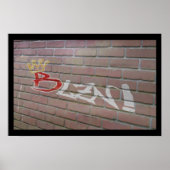 Blzn Brick Wall Poster (Vorne)
