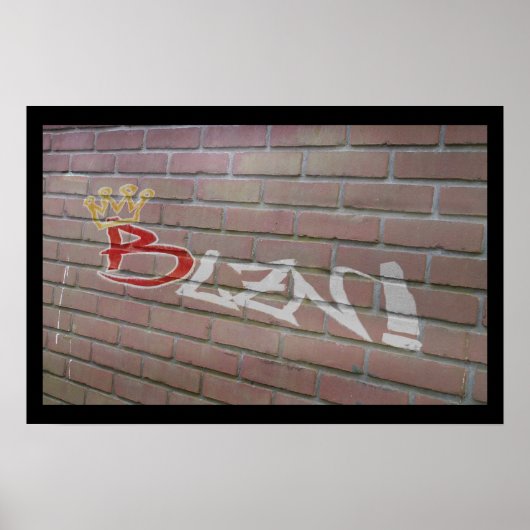 Blzn Brick Wall Poster (Vorne)