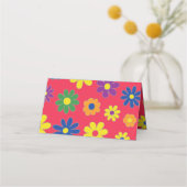 BM Bar an Bat Mitzvah Blume Platzkarten (Rückseite)