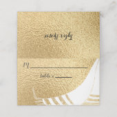 BM Bar an Bat Mitzvah Elegante Platzkarten (Außenseite Aufgefaltet)