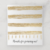 BM Bar an Bat Mitzvah Elegante Platzkarten (Innenseite Aufgefaltet)