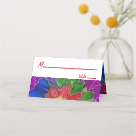 BM Bar an Bat Mitzvah Gefärbte Krawatte Design Pla Platzkarte