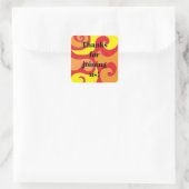 BM Bar Bat Mitzvah 60er Jahre Sticker Square (Tasche)