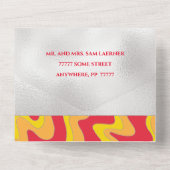 BM Bar Bat Mitzvah Alle eine Einladung Glitzer Wav (Rückseite)