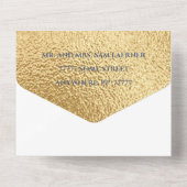 BM Bar Bat Mitzvah Blues Silvers All In One Einladung (Rückseite)