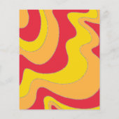 BM Bar Bat Mitzvah Direction Card Wavy Line (Rückseite)