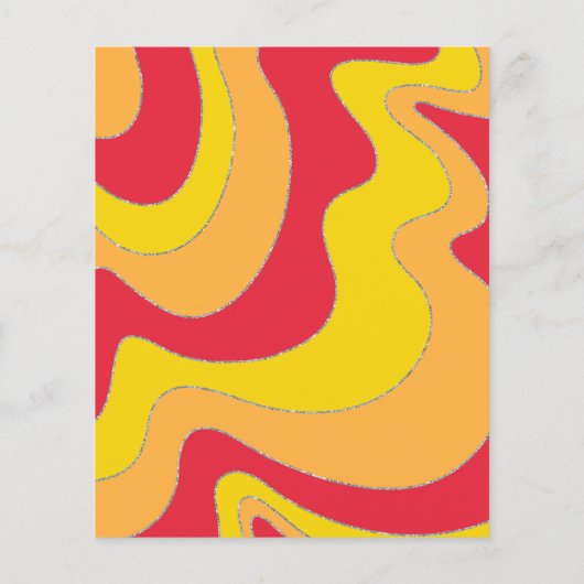 BM Bar Bat Mitzvah Direction Card Wavy Line (Rückseite)