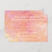 BM Bar Bat Mitzvah einfach zu subtil RSVP Karte (Vorne/Hinten)