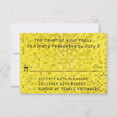 BM Bar Bat Mitzvah Einschließung RSVP Karten Spiel (Vorderseite)