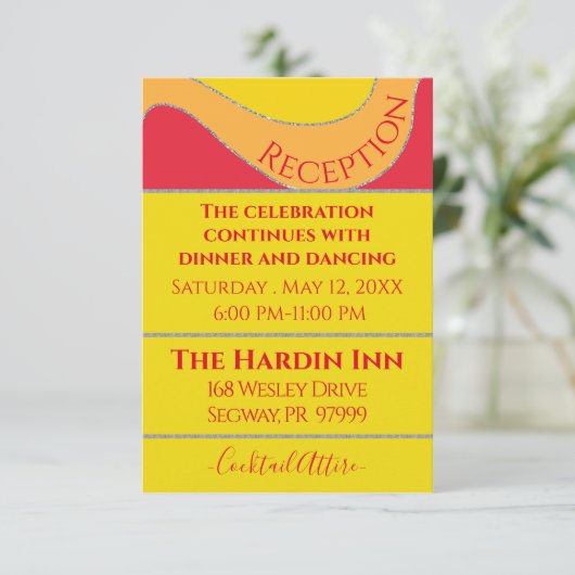 BM Bar Bat Mitzvah Empfang Karten Waves (Stehend Vorderseite)