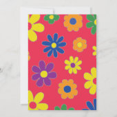 BM Bar Bat Mitzvah Flower Save the Date (Rückseite)