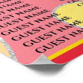 BM Bar & Bat Mitzvah Glittery Swirbelkarte Poster (Ecke)