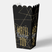 BM Bar Bat Mitzvah Gold Stars Geschenkschachtel (Rückseite)