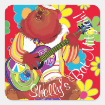 BM Bar Bat Mitzvah Hippie Blumenbär